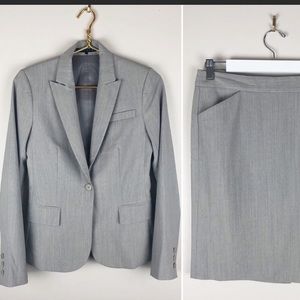 Theory Gabe wool 2 piece skirt suit